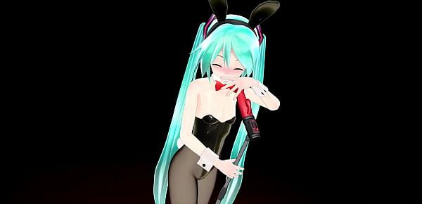  MMD Hatsune Miku Cosplay Conejitos Playboy Dancing Apple Pie by [Piconano-Femto]